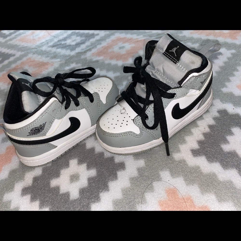 Grey & white Jordan 1s